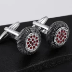 Unique Cufflinks Stainless Steel Micro Insert Zircon Design Cufflinks for Men Shirt