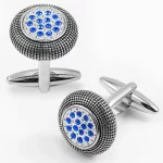 Unique Cufflinks Stainless Steel Micro Insert Zircon Design Cufflinks for Men Shirt