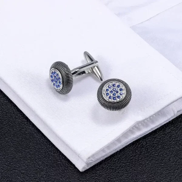 High Quality Unique Cufflinks Stainless Steel Micro Insert Zircon Design Cufflinks for Men Shirt