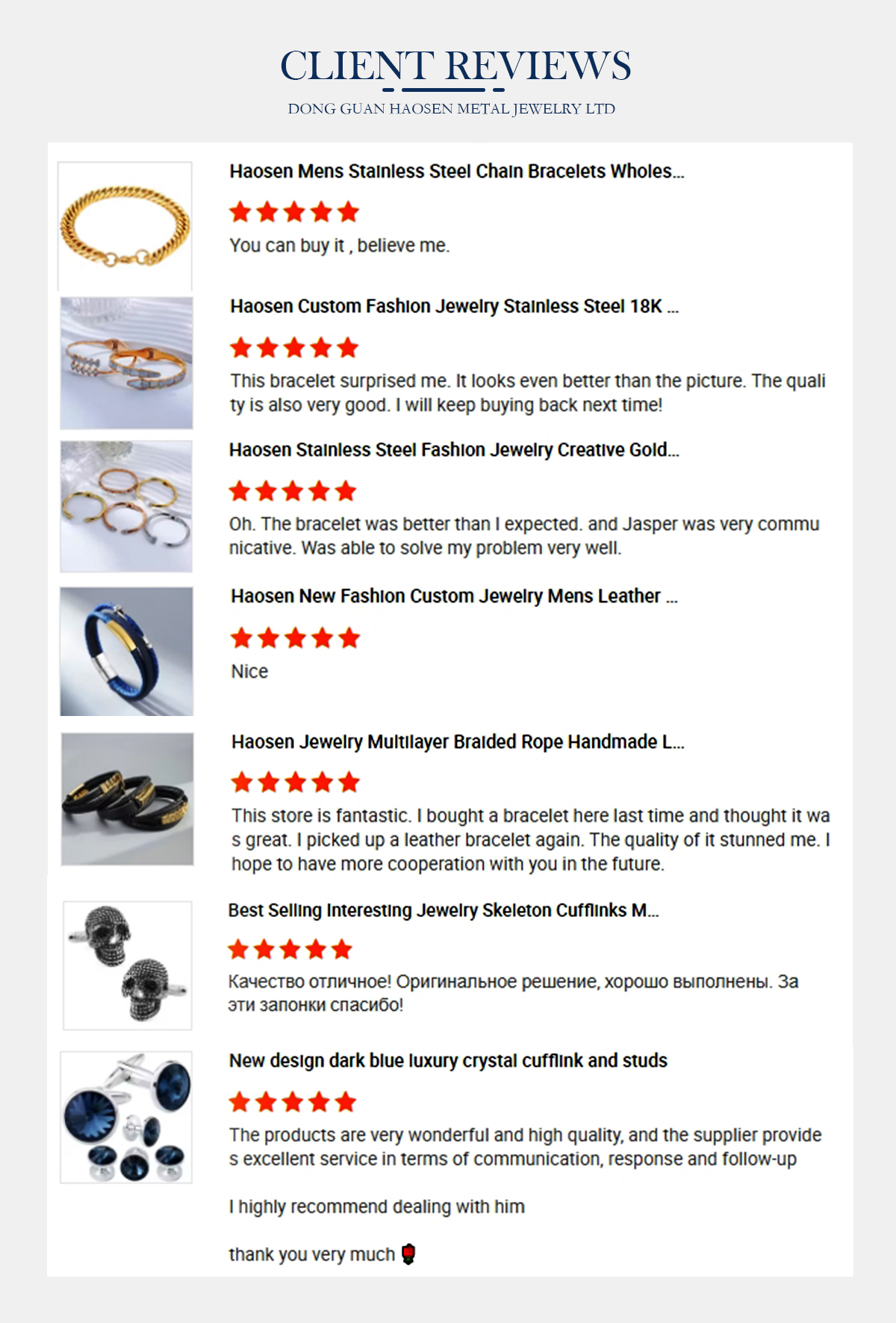Review from Major Retailer Customer
