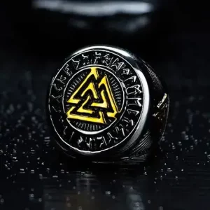 Rings Gold High Quality Titanium Style Gift Double Layer Plated Silver Punk Wedding for Men Stainless Steel Engagement Ring