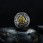 Rings Gold High Quality Titanium Style Gift Double Layer Plated Silver Punk Wedding for Men Stainless Steel Engagement Ring