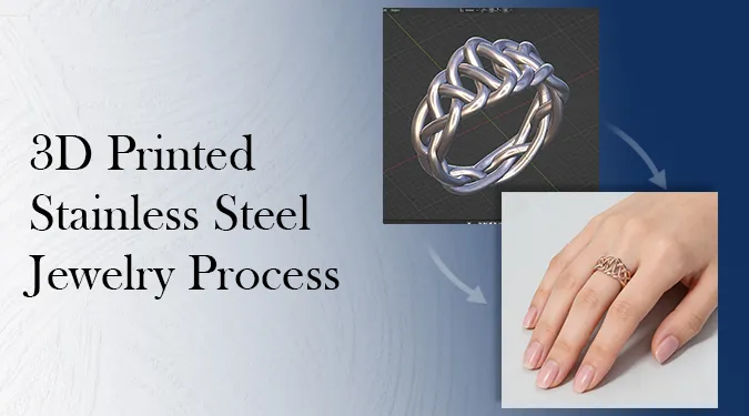 3D Printed Stainless Steel Jewelry Process from Haosen Factory Banner