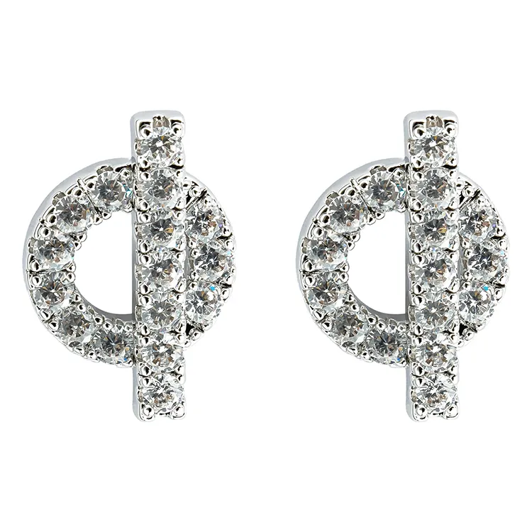 wholesale zircon earring stud