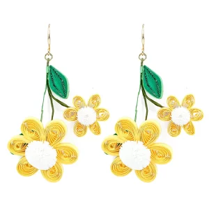 Custom Flower Hook Earring for Women