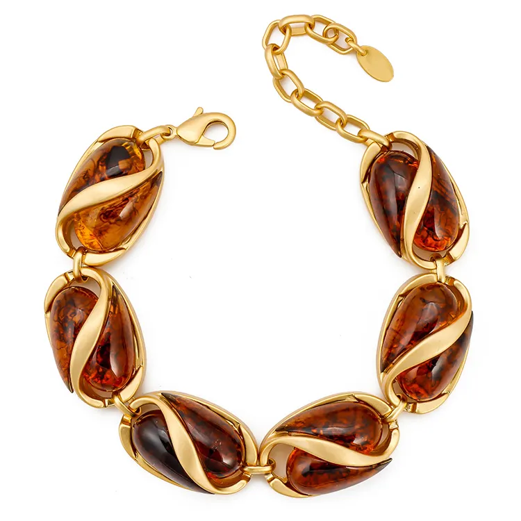 Middle Vintage Amber Bracelets