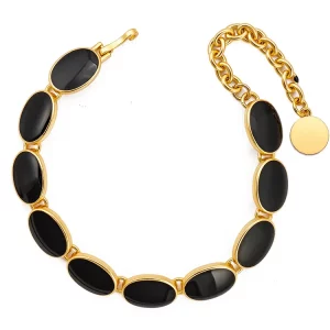 Vintage Black Link Bracelets