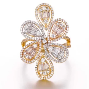 Customized Luxurious Cubic Zirconia Rings for Women