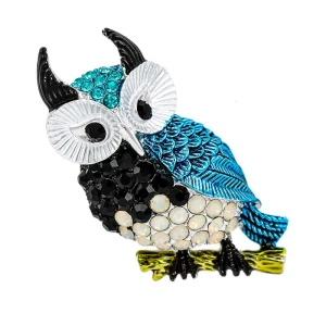 Personalised brooch Antique Crystal Interesting Animal Owl Decorative brooch