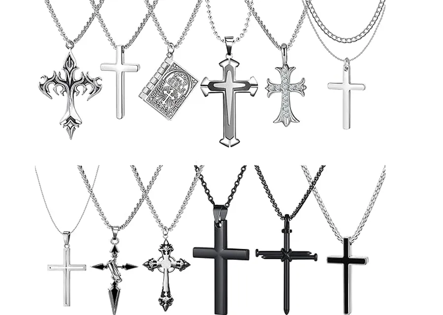 cross stianless steel necklace