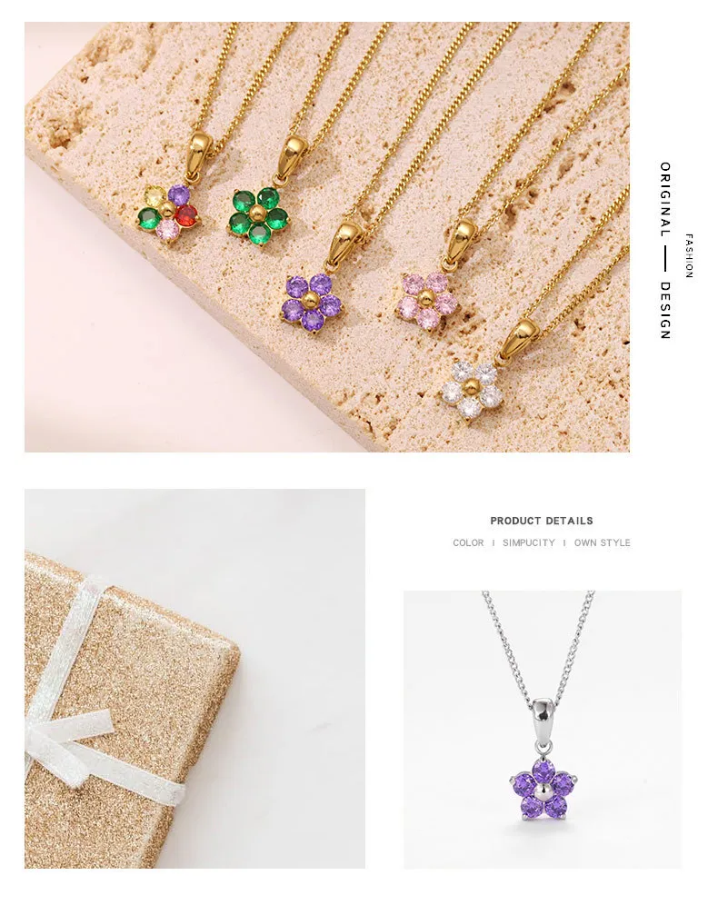 Custom Birth Flower Necklace 23