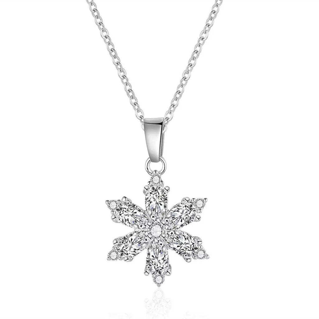 stainless steel birth flower necklace-customizable fashion jewelry vendor