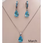 Personalized Birthstone Necklace Dainty Women’s  Gemstone Necklace