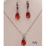 Personalized Birthstone Necklace Dainty Women’s  Gemstone Necklace