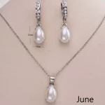 Personalized Birthstone Necklace Dainty Women’s  Gemstone Necklace
