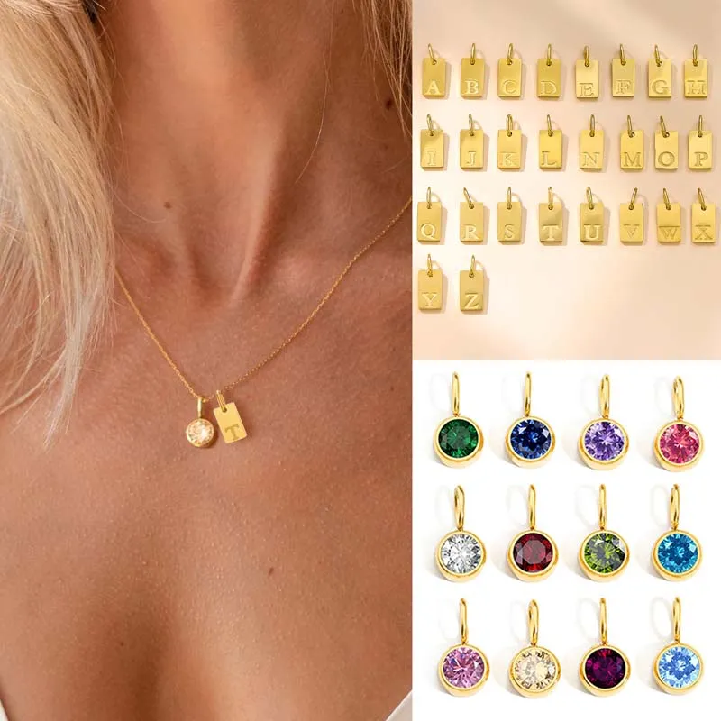 Personalized Birthstone Necklace 8