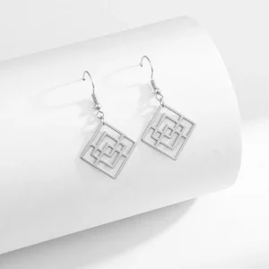 Wholesale Stainless Steel Silver Drop Earring