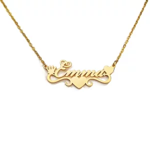 Custom Gold Plated Emma Name Stainless Steel Necklace