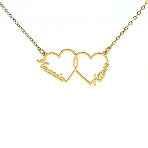 Heart Customized Name Necklace Stainless Steel Name Pendant