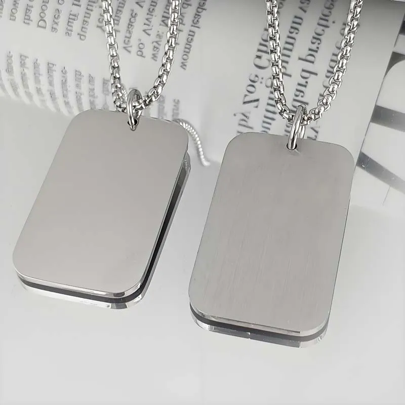 Stainless Steel Dog Tag Necklace 1