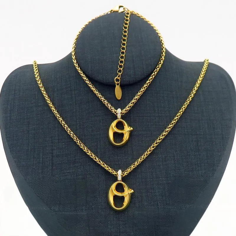 Stainless Steel Initial Necklace 32