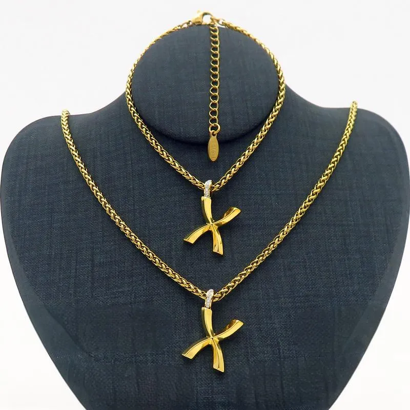 Stainless Steel Initial Necklace 8