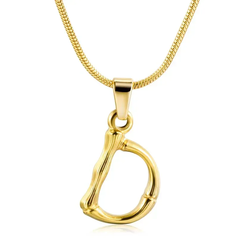 Custom Personalized Letter Necklace 18K Gold Letter D Name Necklace