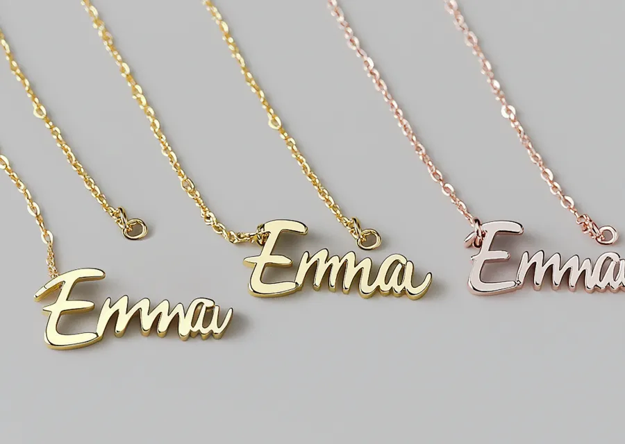 name necklace collection