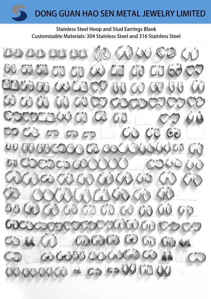 Stainless Steel Earrings Blank 2