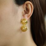 Customized Manufacturer Unique Gold Double Spiral Earrings for Women