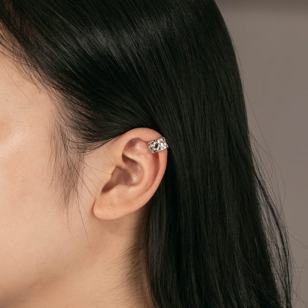 Customized Manufacturer Minimalist Silver Ear Cuff for Women - Image 2