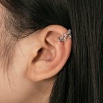 Haosen Customize 304 Stainless Steel Crystal Ear Cuff Jewelry Manufacturer