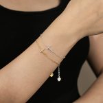 Manufactures Dainty Religious Adjustable Cross CZ Bracelet for Unisex