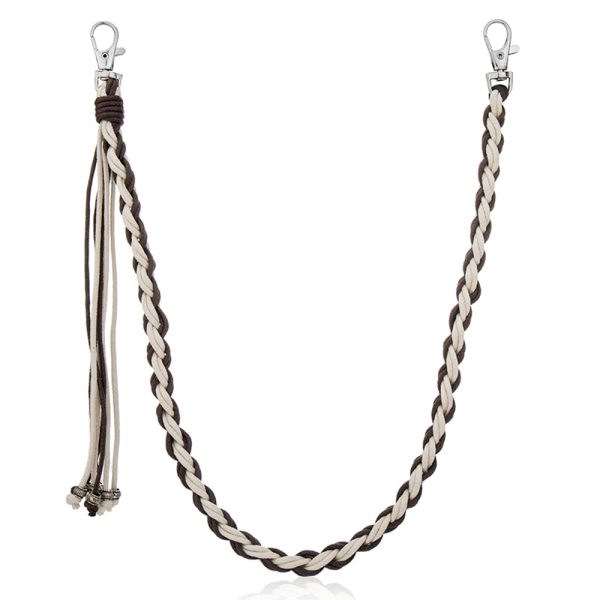 Private Label Premium Wax Cord Braided Pant Chain for Unisex