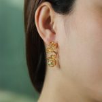 Manufacturer Private Label Rrregular Gold Spiral Ball Stud Earrings for Women