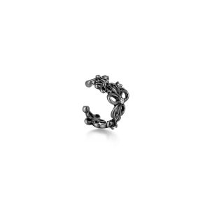 Haosen OEM ODM 304 Stainless Steel Crystal Floral Non-pierced Earrings Bulk & Custom Jewelry Manufacturer