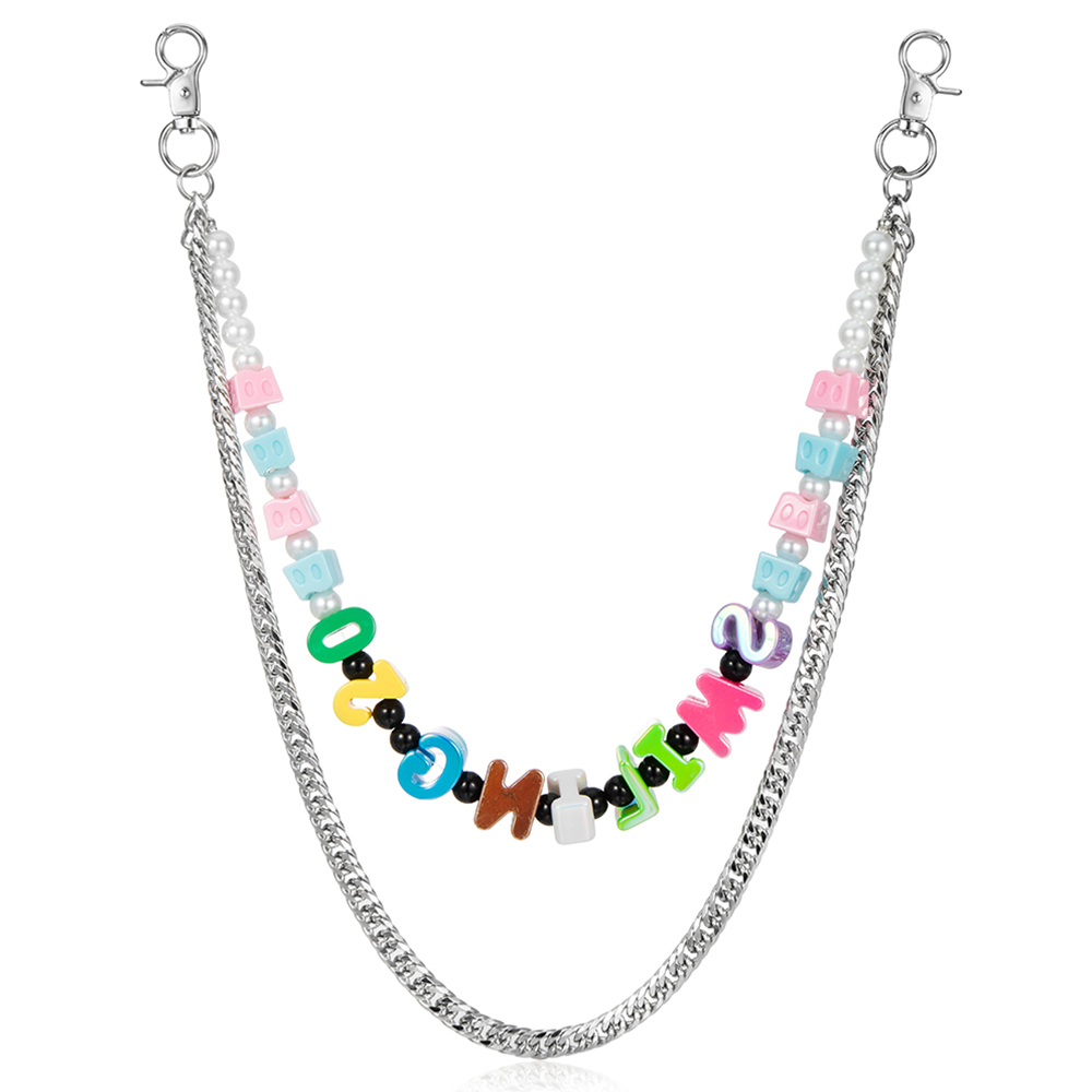 letter bead jean chain1