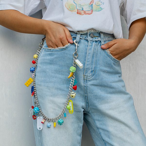 Bulk Order Novelty Pant Chain Statement Accessories for Women - Image 2