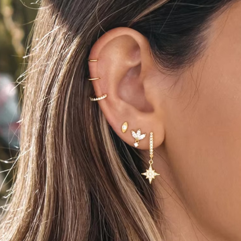 Flat Back Ear Stud (5)