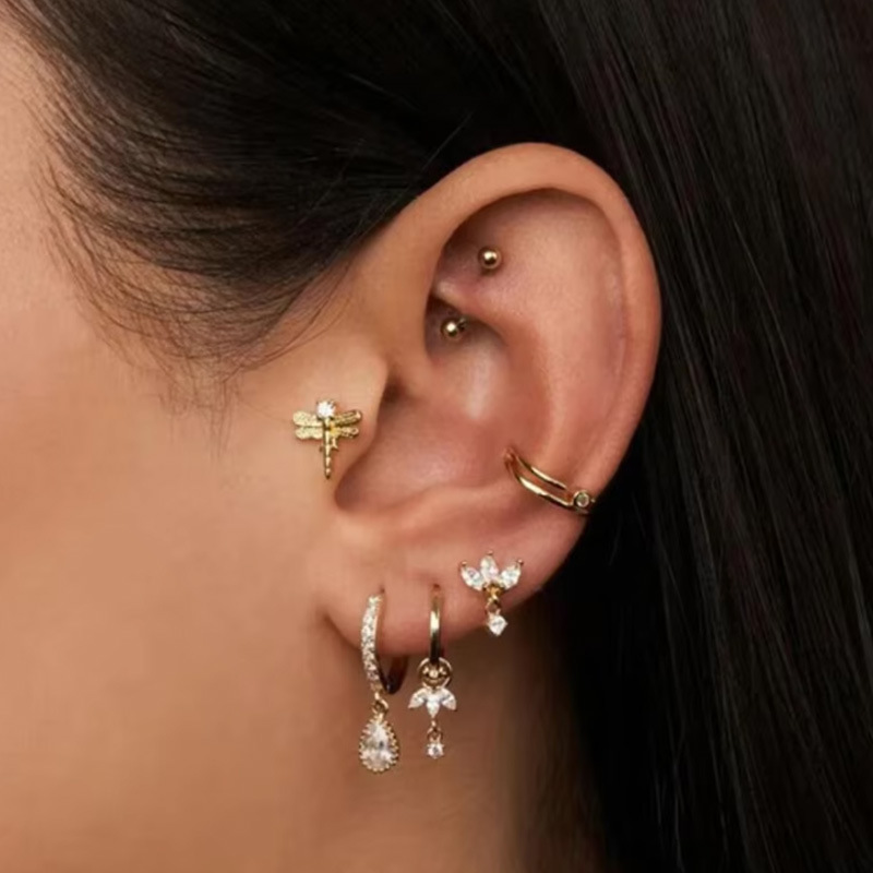 Flat Back Ear Stud (5)