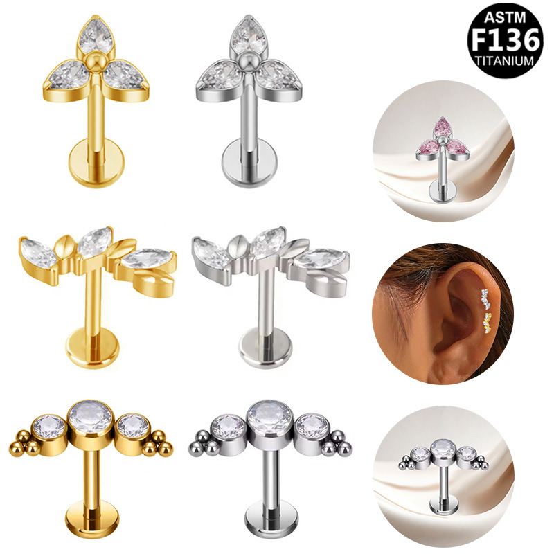 Flat Back Earrings (8)