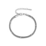 Bulk Jewelry OEM ODM Stainless Steel Adjustable Mesh Bracelet for Men