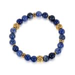 Personalized Custom OEM ODM Tiger Eye Stone Gold decoration Bead Bracelet for Men
