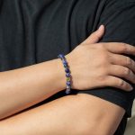 Personalized Custom OEM ODM Tiger Eye Stone Gold decoration Bead Bracelet for Men