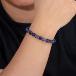 Customizable Boho Natural Stone Stretch Beaded Bracelet for Women