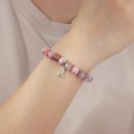 OEM ODM Manufacturer Pink Ribbon Breast Cancer Awareness Charm Bracelet for Women