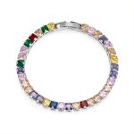 Factory Outlet Custom Luxury Elegant Colorful Square Crystal Bracelet for Women