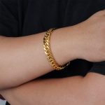 Bespoke Manufacturer Chunky Statement Stainless Steel Cuban Link Bracelet for Men