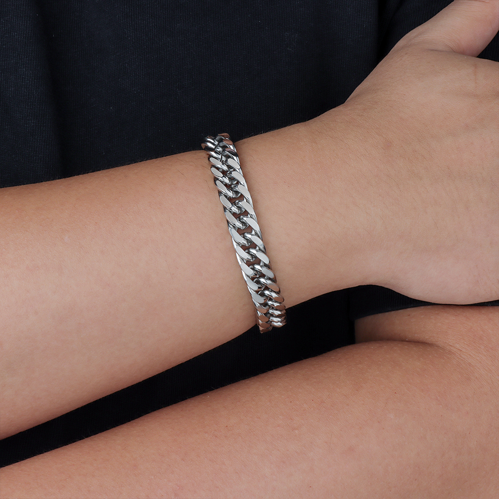 Bespoke Manufacturer Chunky Statement Stainless Steel Cuban Link Bracelet for Men - Image 6