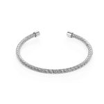 OEM ODM Bulk Order Stainless Steel Twisted Wire Cuff Bracelet Bangles for Women Men